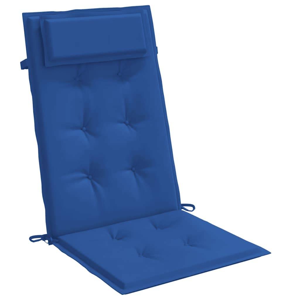 PANGIVO - Coussins de chaise à dossier haut lot de 4 tissu Oxford bleu royal 120 x 50 x 3 cm - PANGIVO - Image 5