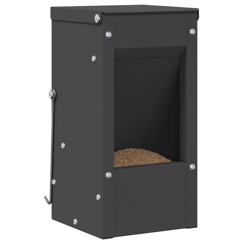 Mangeoire Lapin Métal Suspendue 1,5kg Anti-Gaspillage Noir - ComfortXL Outdoor Living - Image 3