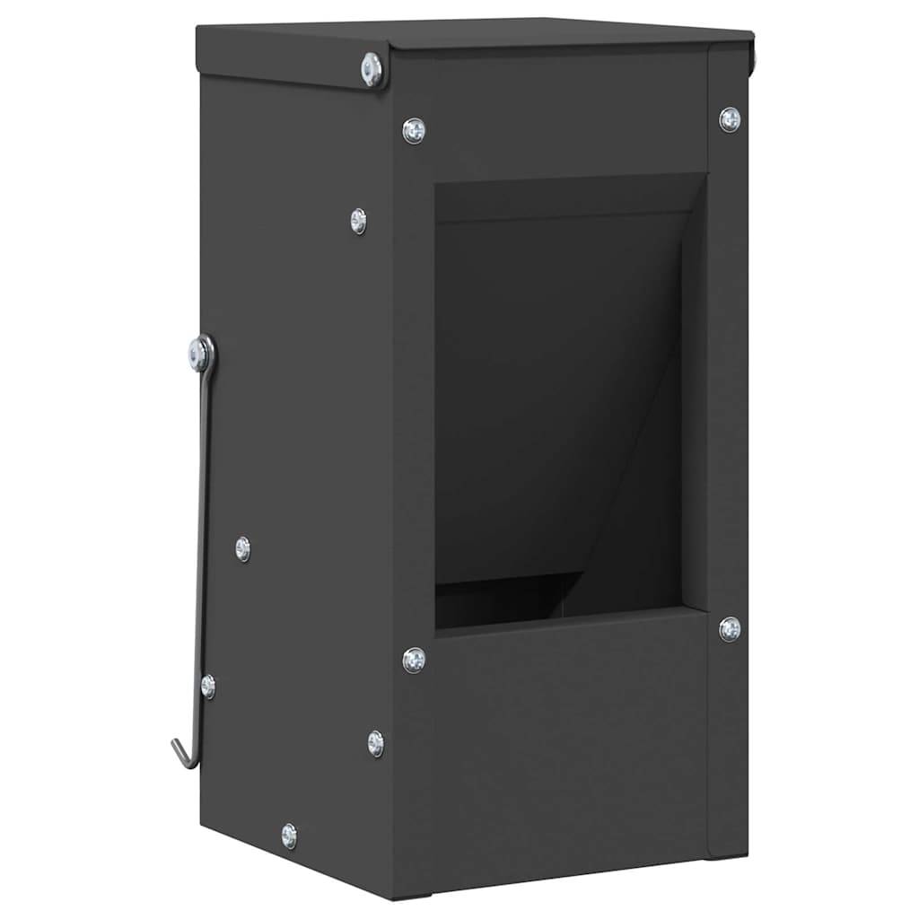 Mangeoire Lapin Métal Suspendue 1,5kg Anti-Gaspillage Noir - ComfortXL Outdoor Living - Image 2