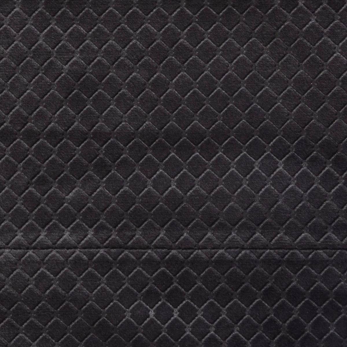 Atmosphera - Lot de 2 Rideaux à  œillets Occultant en Velours Gris motif en relief 140 x 260 cm - Image 4