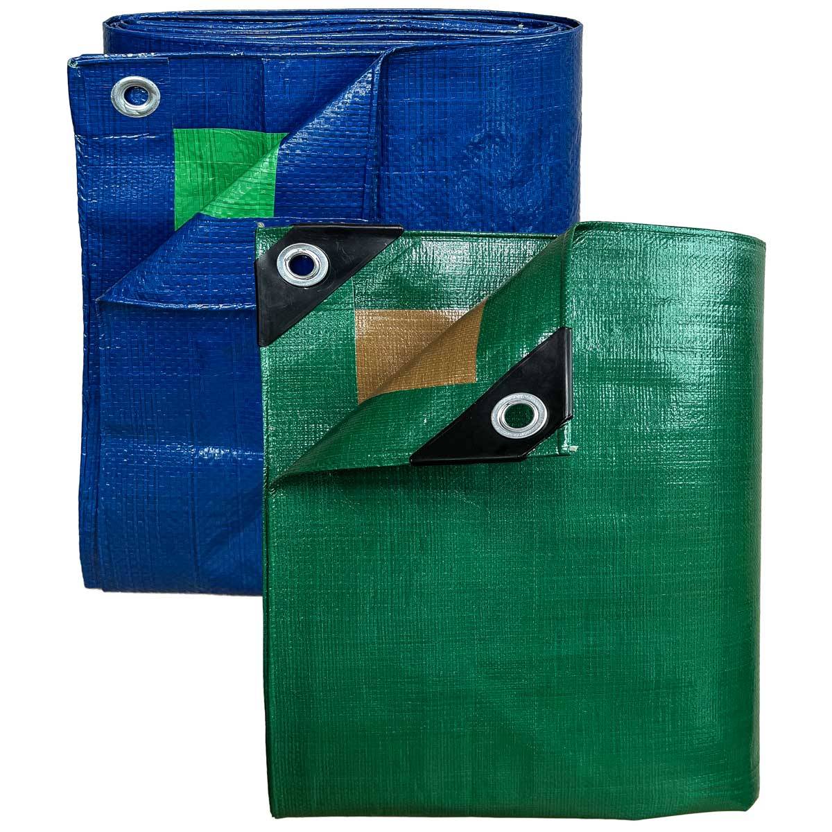Pack 2 Bâches Bois - Tailles Intermédiaires - 5x8m (x1) HQ250BO + 6x10m (x1) SR150BO - Bâches imperméables - PD2BO TECPLAST - Image 1