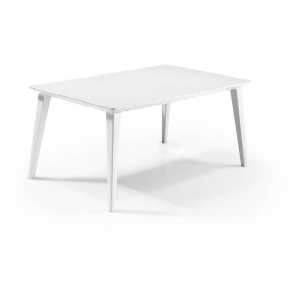 Table de jardin - Rectangulaire - Coloris : blanc - En résine - 6 personnes - LIMA - Allibert by KETER - Image 1