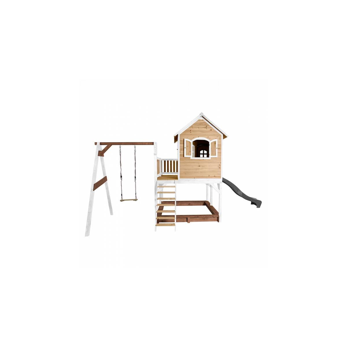 Maison de Jeu AXI Classic Liam avec Toboggan et Balançoire en Bois - Image 4