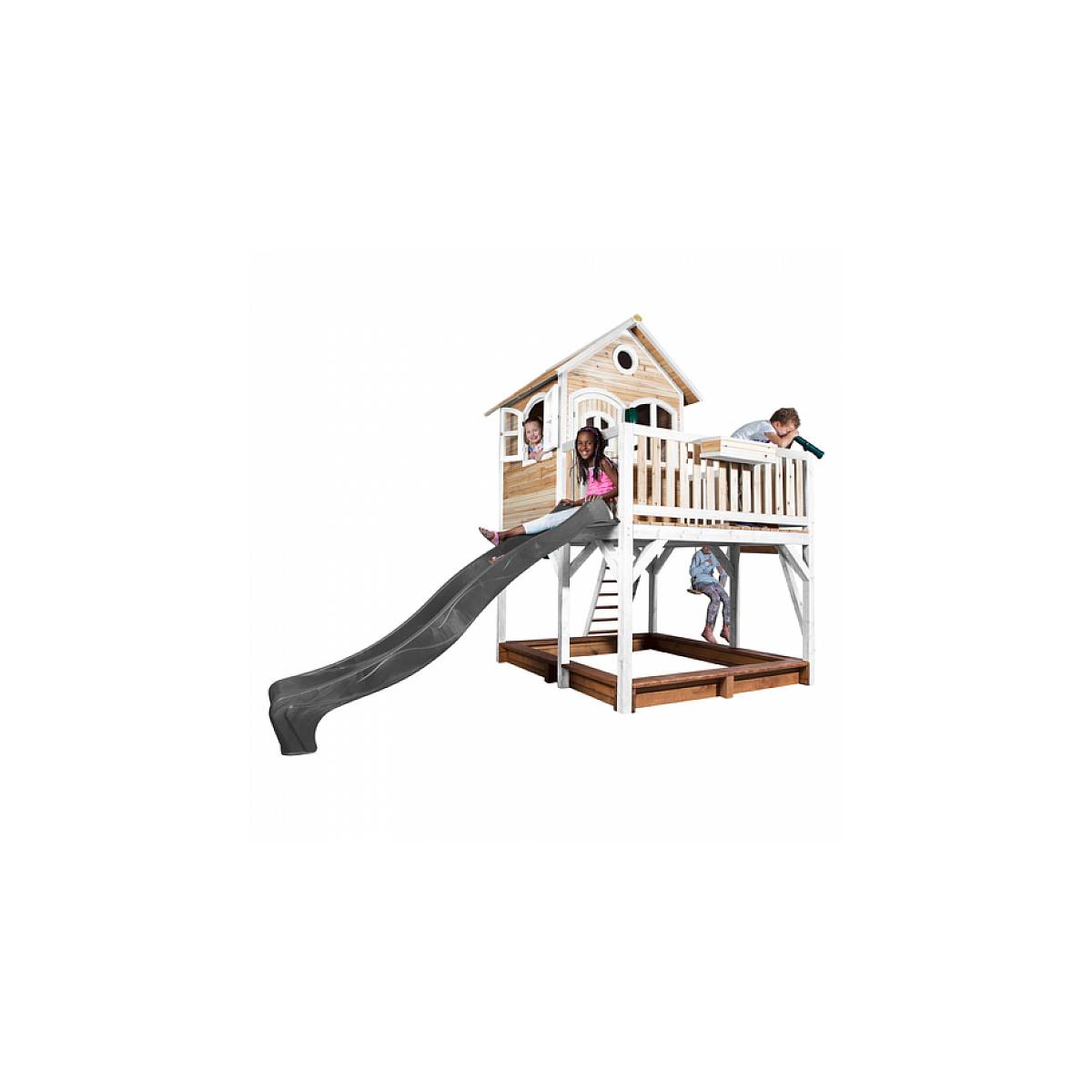Maison de Jeu AXI Classic Liam avec Toboggan et Balançoire en Bois - Image 6