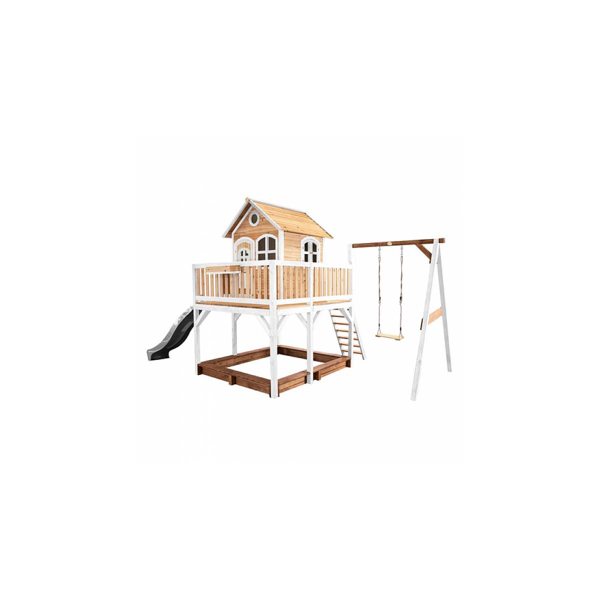 Maison de Jeu AXI Classic Liam avec Toboggan et Balançoire en Bois - Image 1