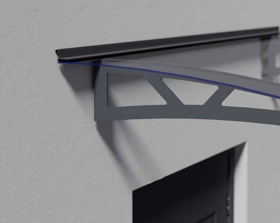 Canopia by Palram - Canopia Marquise de porte Altair Gris 302 X 91.5 - Image 3