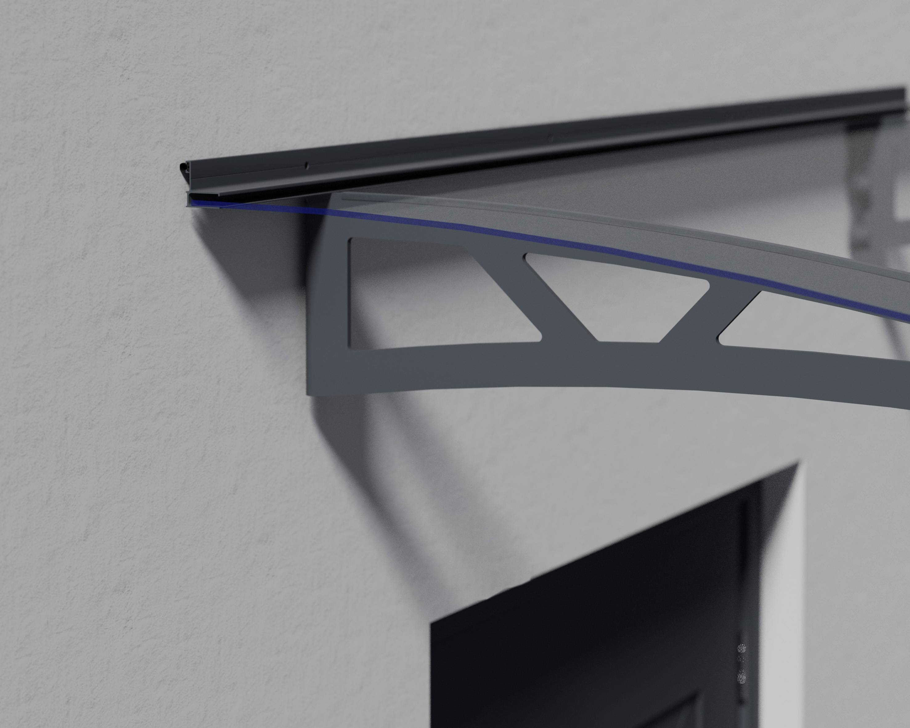 Canopia by Palram - Canopia Marquise de porte Altair Gris 302 X 91.5 - Image 3