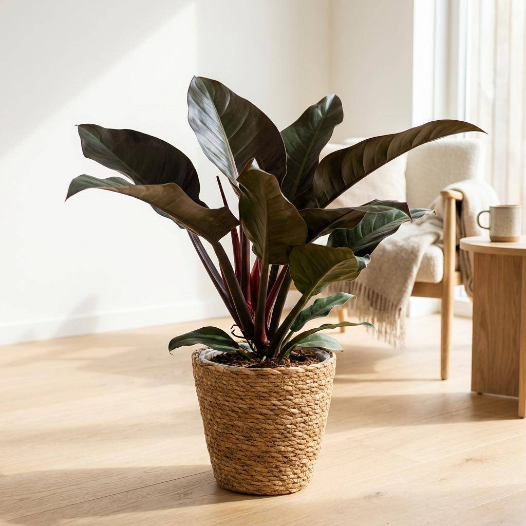 Philodendron Imperial Red - Pot de 19cm - Hauteur 60cm - Panier - Plantes d'intérieur - Image 3