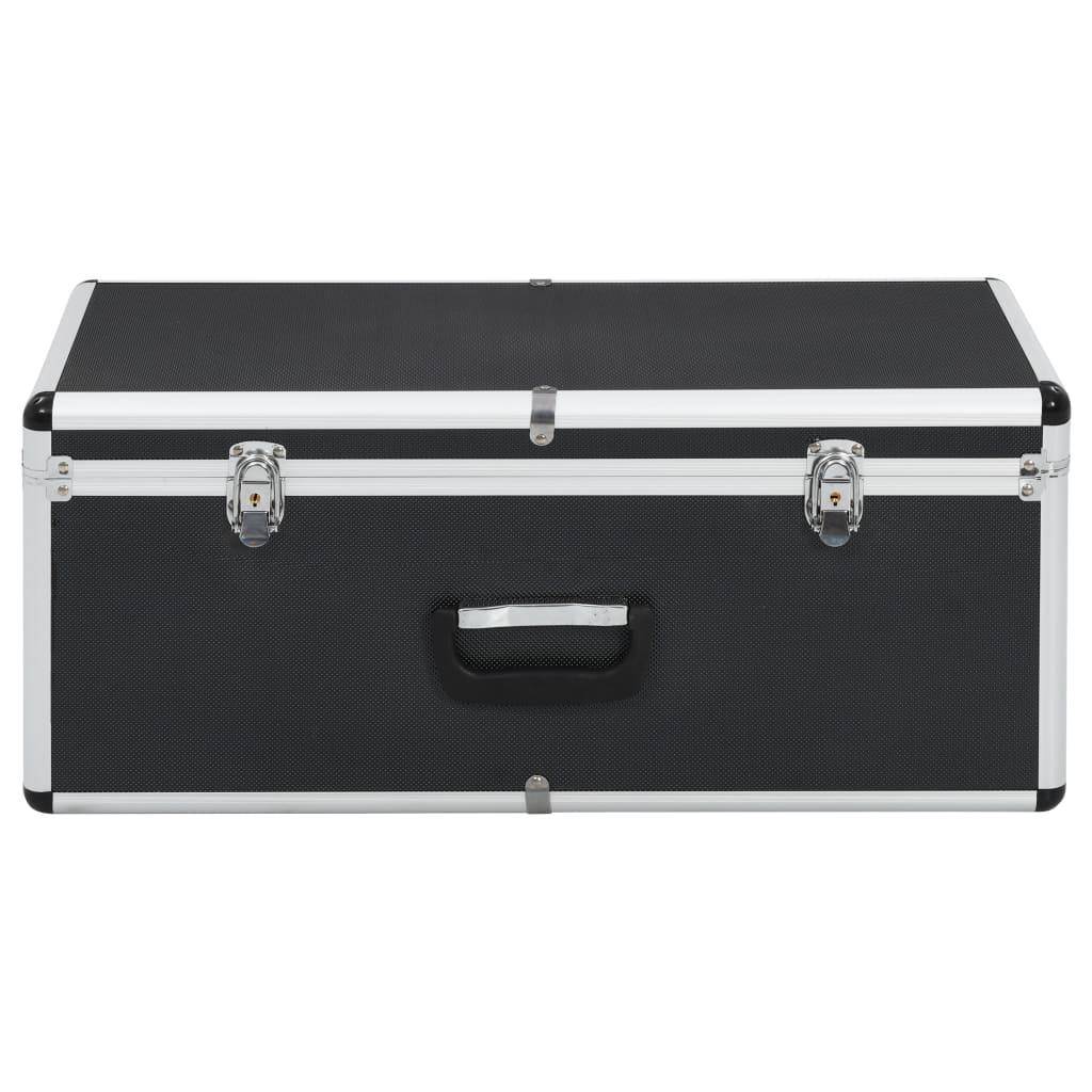 Helloshop26 - Boîtes de rangement 2 pièces aluminium noir - Image 3