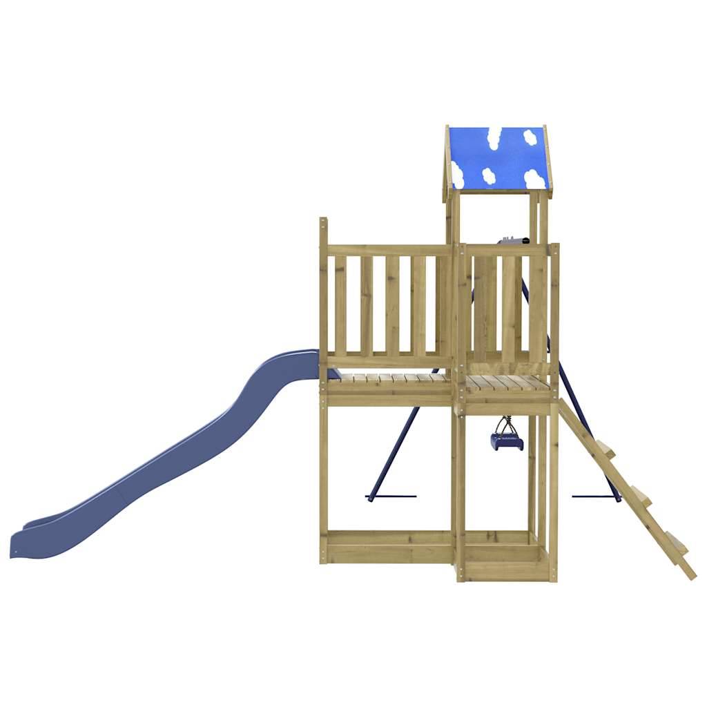 Aire de jeux d'extérieur - Jeu Plein air enfant bois de pin imprégné rj21 - Image 6