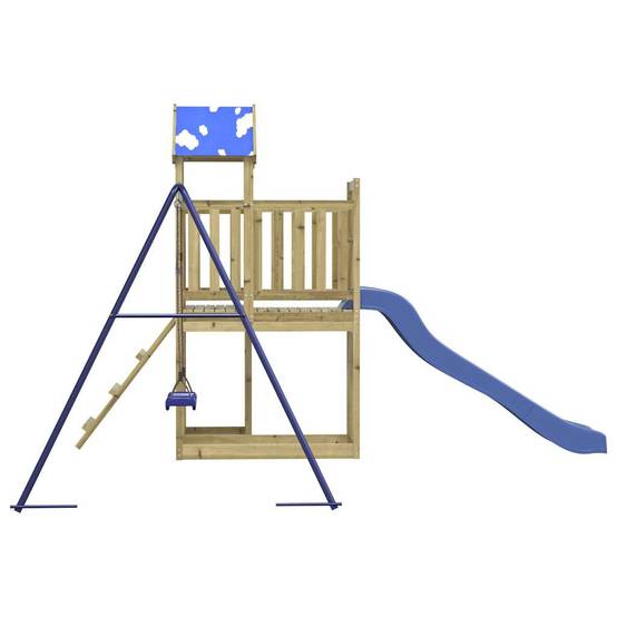 Aire de jeux d'extérieur - Jeu Plein air enfant bois de pin imprégné rj21 - Image 5