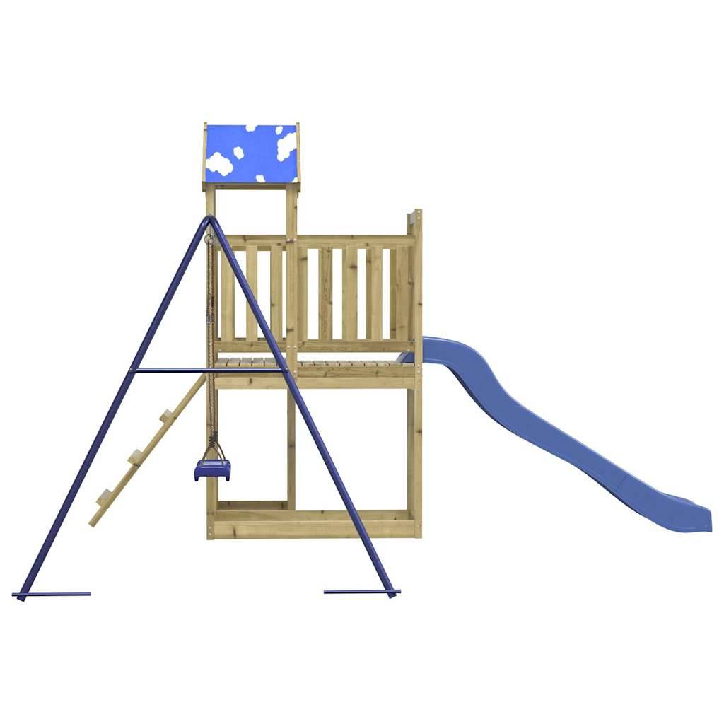 Aire de jeux d'extérieur - Jeu Plein air enfant bois de pin imprégné rj21 - Image 5