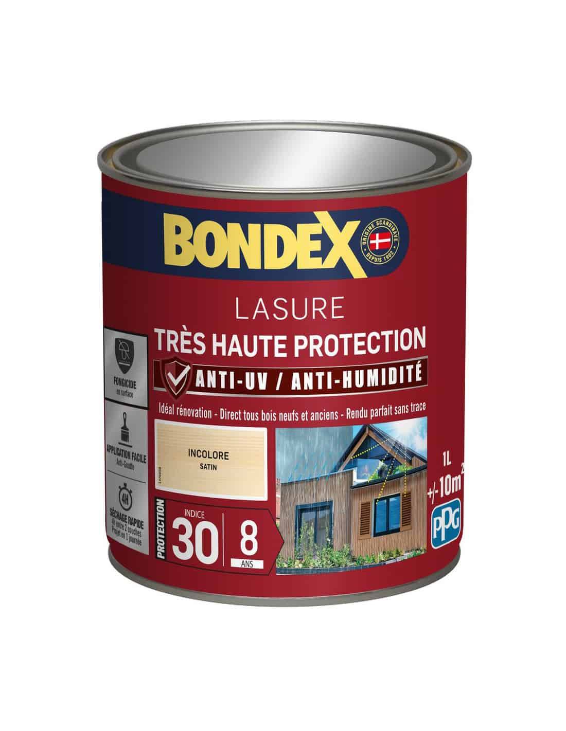 Bondex - Lasure 8ans Très Haute Protection Satiné Bidon 1l - Bondex