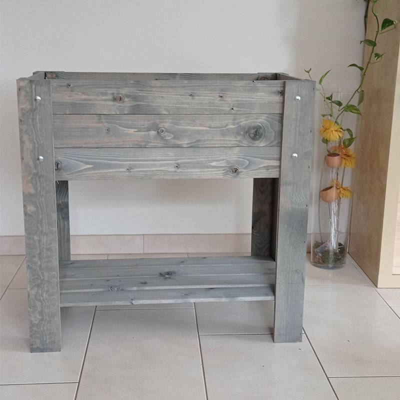 Autre - Carré potager L en bois 78 x 40 cm - Prêt à Jardiner
