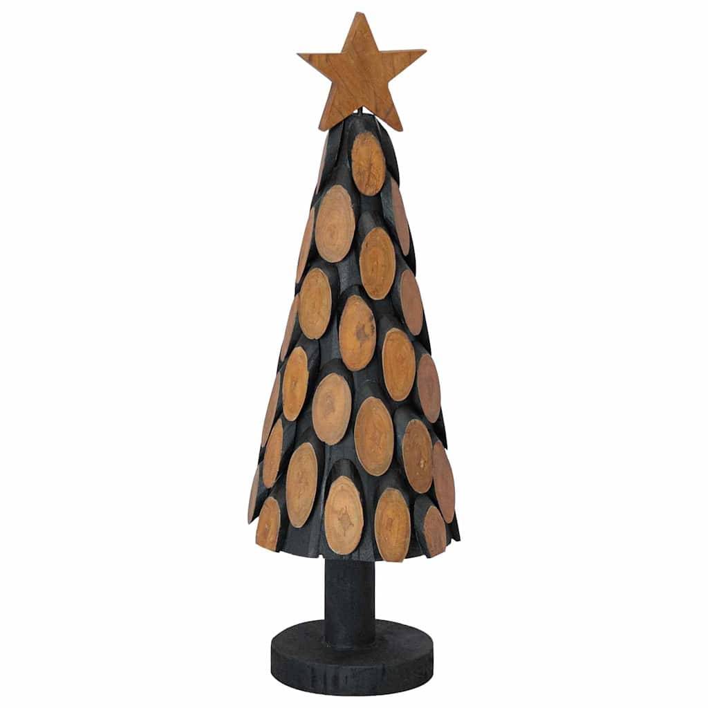 Maison Chic - Sapin de Noël | Arbre de Noël avec support Marron 60 cm Bois de teck solide Maison Chic - Image 1