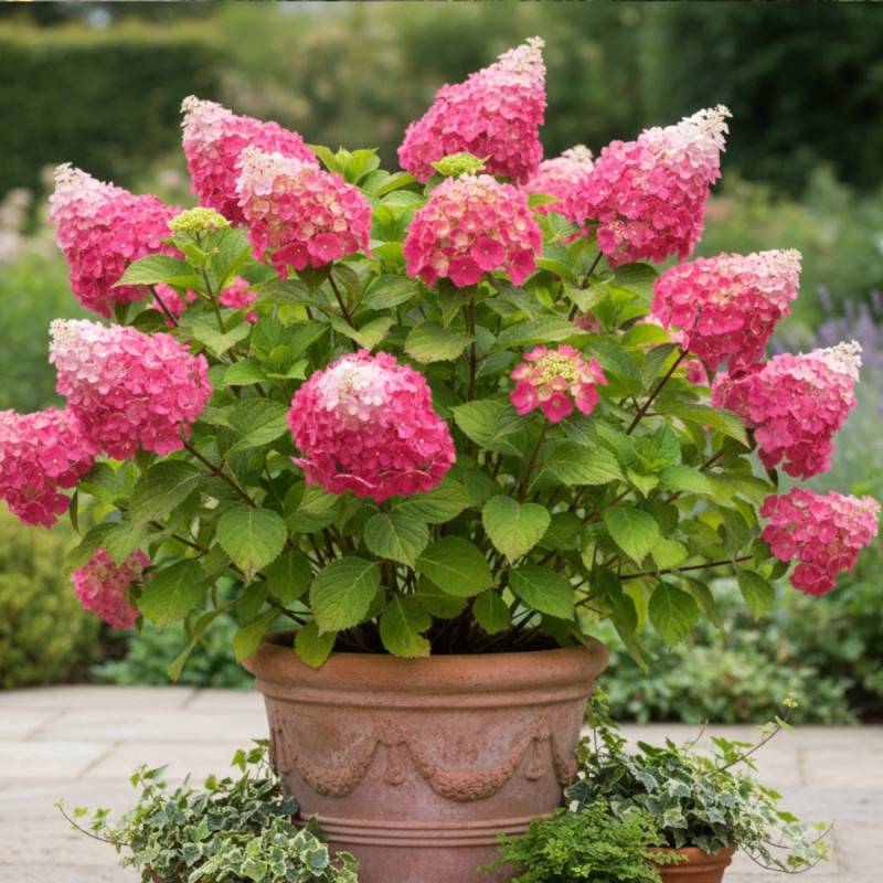 Hortensia paniculata Fraise Melba® 'Renba', Hydrangea paniculata à fleurs Blanche - feuillage Caduc - Godet - 5/20 cm-  hauteur à maturité De 1,00 m à - Image 5