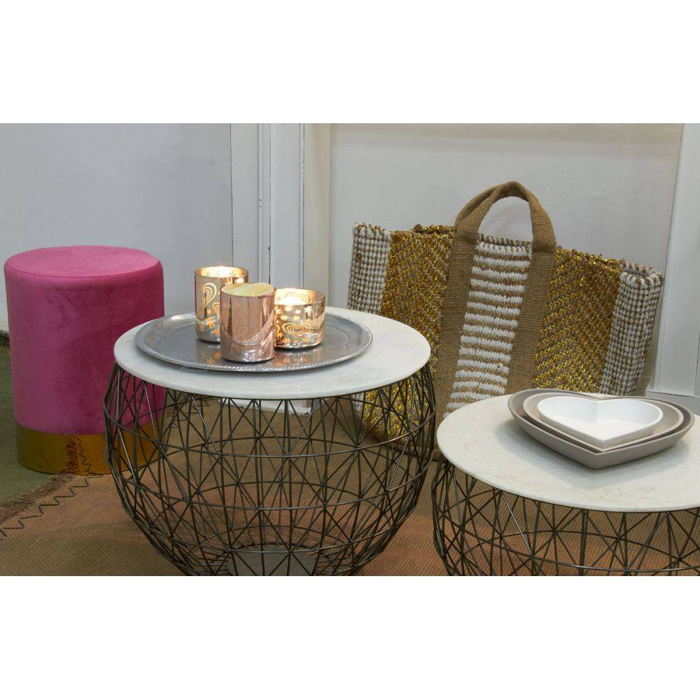 Aubry Gaspard - Corbeille de rangement en toile de jute épaisse - Image 3