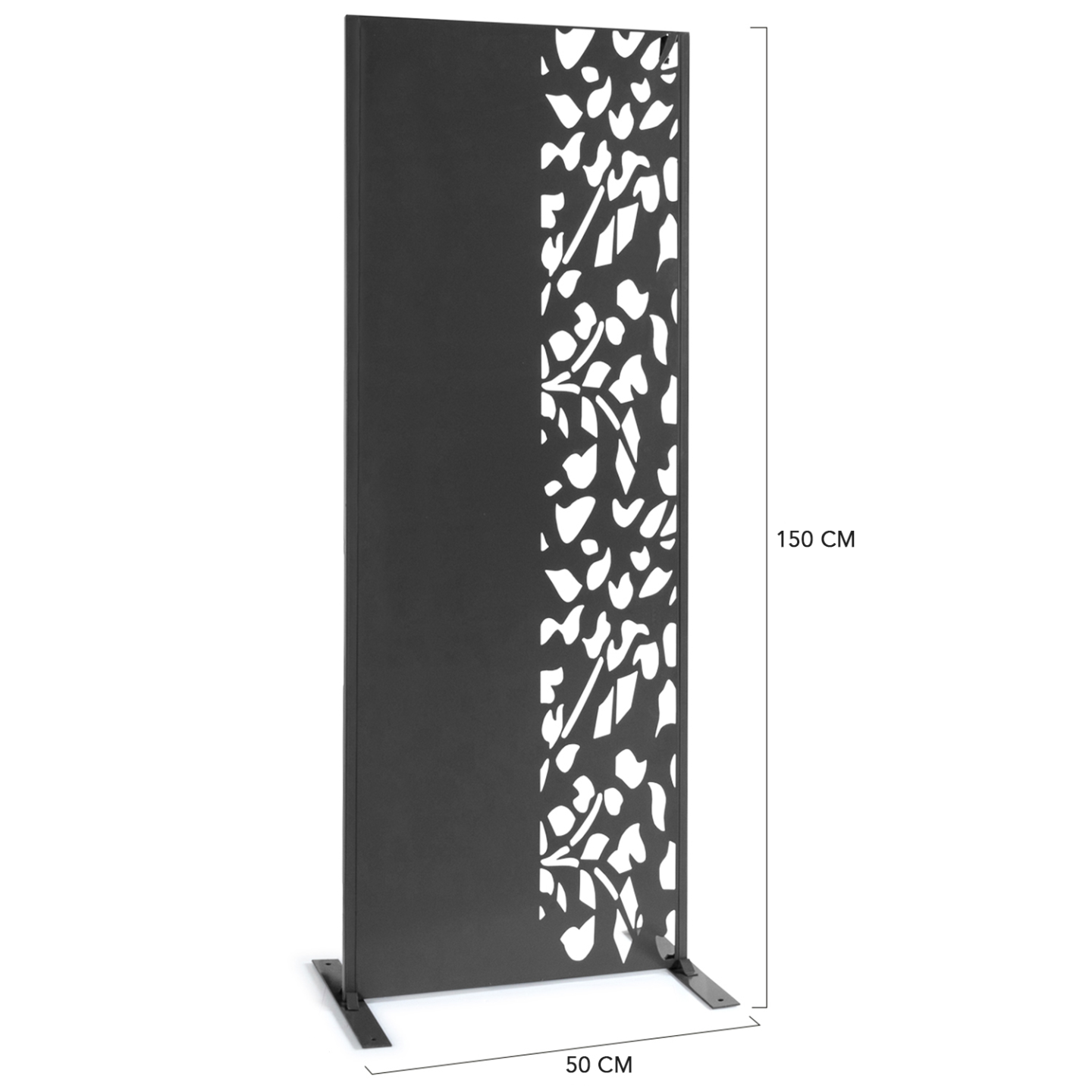 Panneau décoratif universel 150 x 50 CM FLOWER gris semi ajouré sur le côté - Image 7