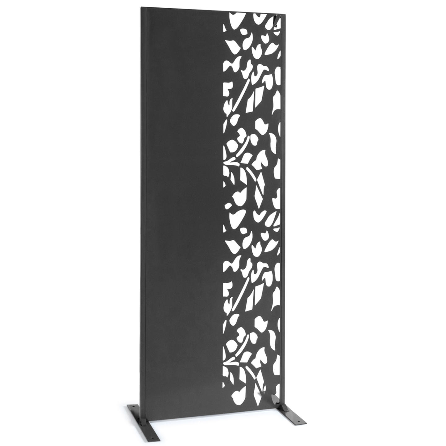 Panneau décoratif universel 150 x 50 CM FLOWER gris semi ajouré sur le côté - Image 2
