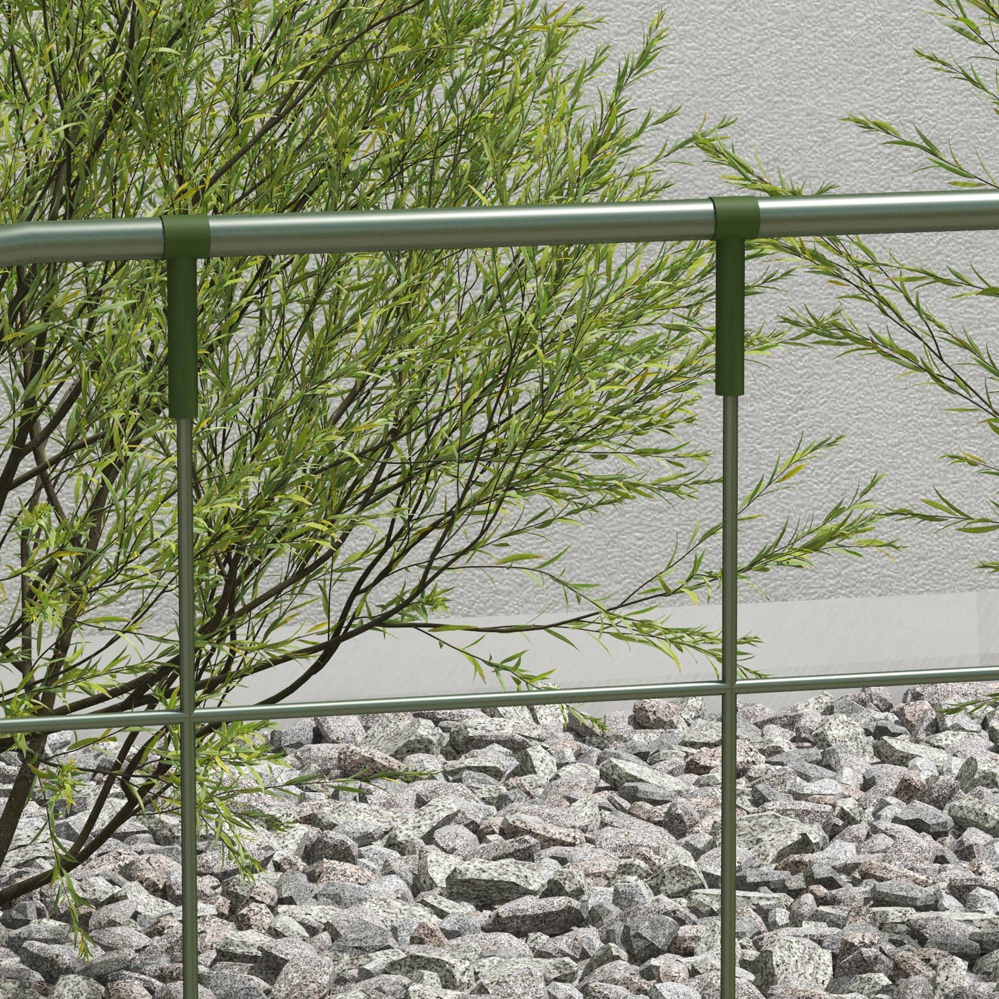 Lot de 4 treillis acier plantes grimpantes pour jardin potager support 40x90cm vert - ComfortXL Outdoor Living - Image 10