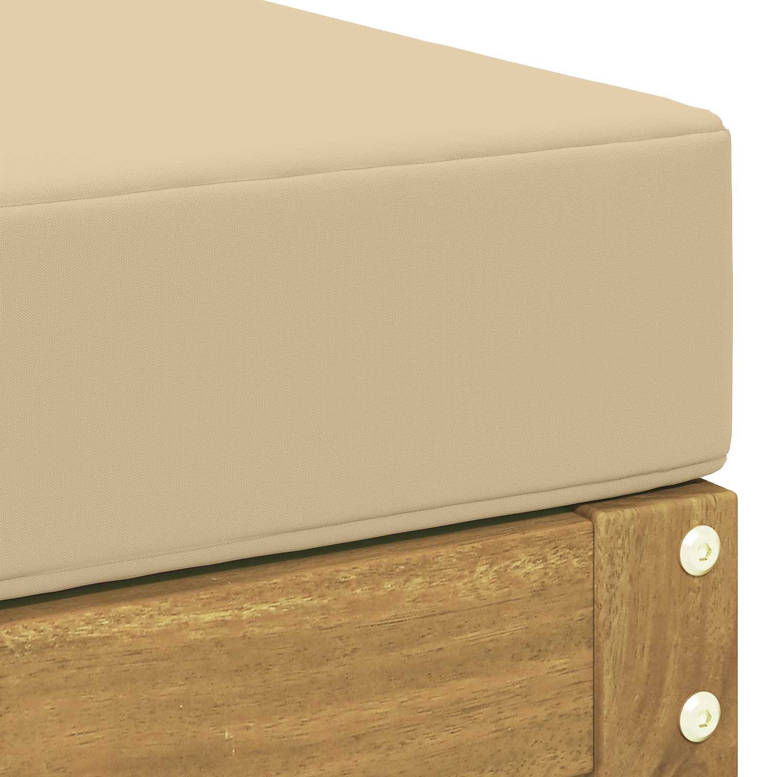 Vidaxl - Banc de Jardin Blanc 115 x 43 x 45 cm Bois d'Acacia Massif vidaXL 901695 - Image 6
