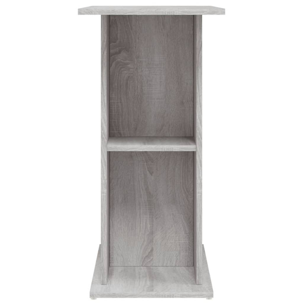 Support Aquarium Bois Ingénierie avec Étagères de Rangement Sonoma Gris - ComfortXL Outdoor Living - Image 5