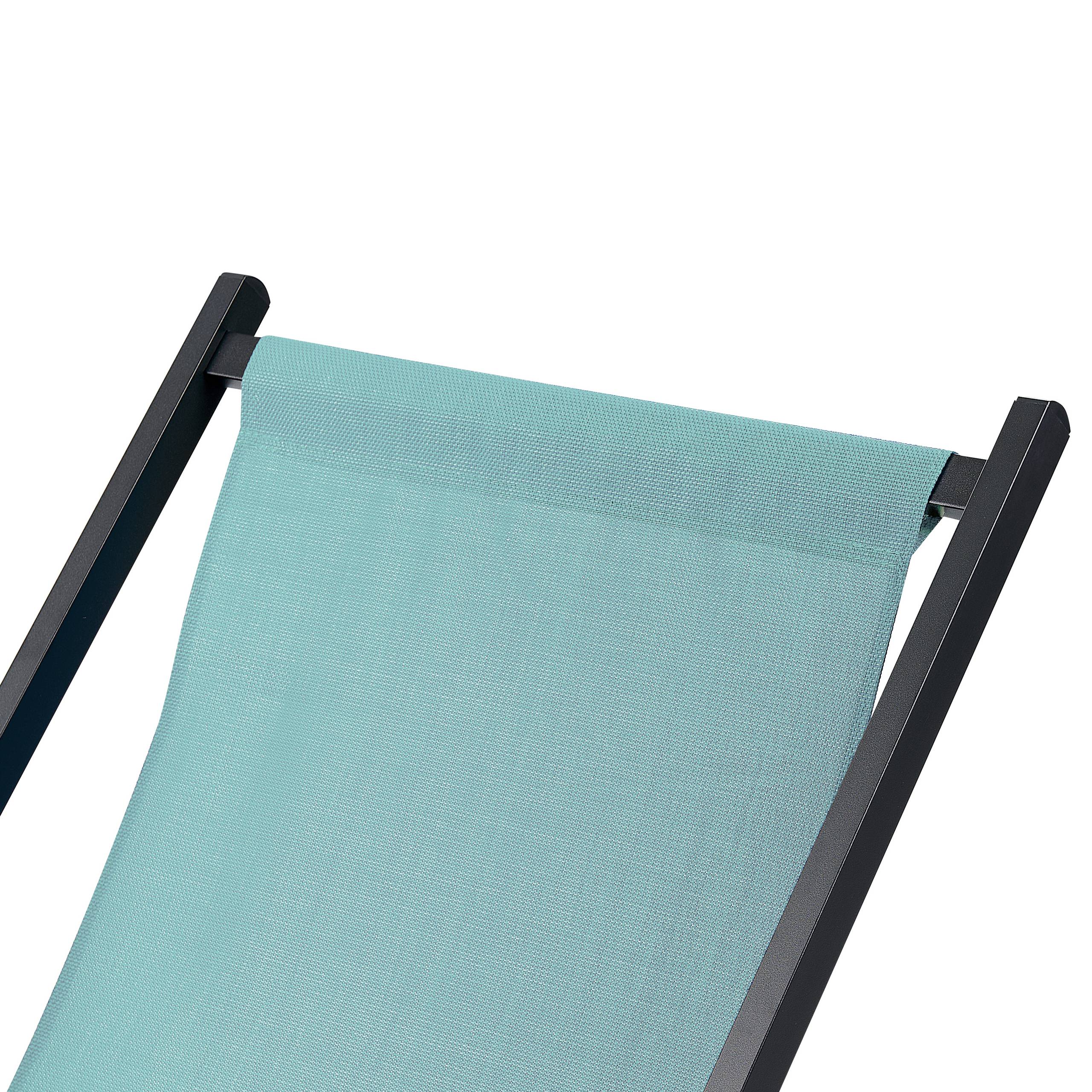 Beliani - Chaise longue Aluminium Turquoise LOCRI II - Beliani - Image 7