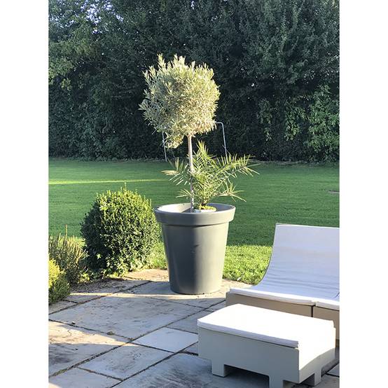 Pot de fleurs rond xxl delight 200l - lot de 2 - plast'up rotomoulage - Image 3