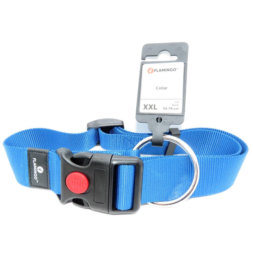 Flamingo - Collier Ziggi bleu 55 -75 cm 40 MM  taille XXL pour chien - Image 1