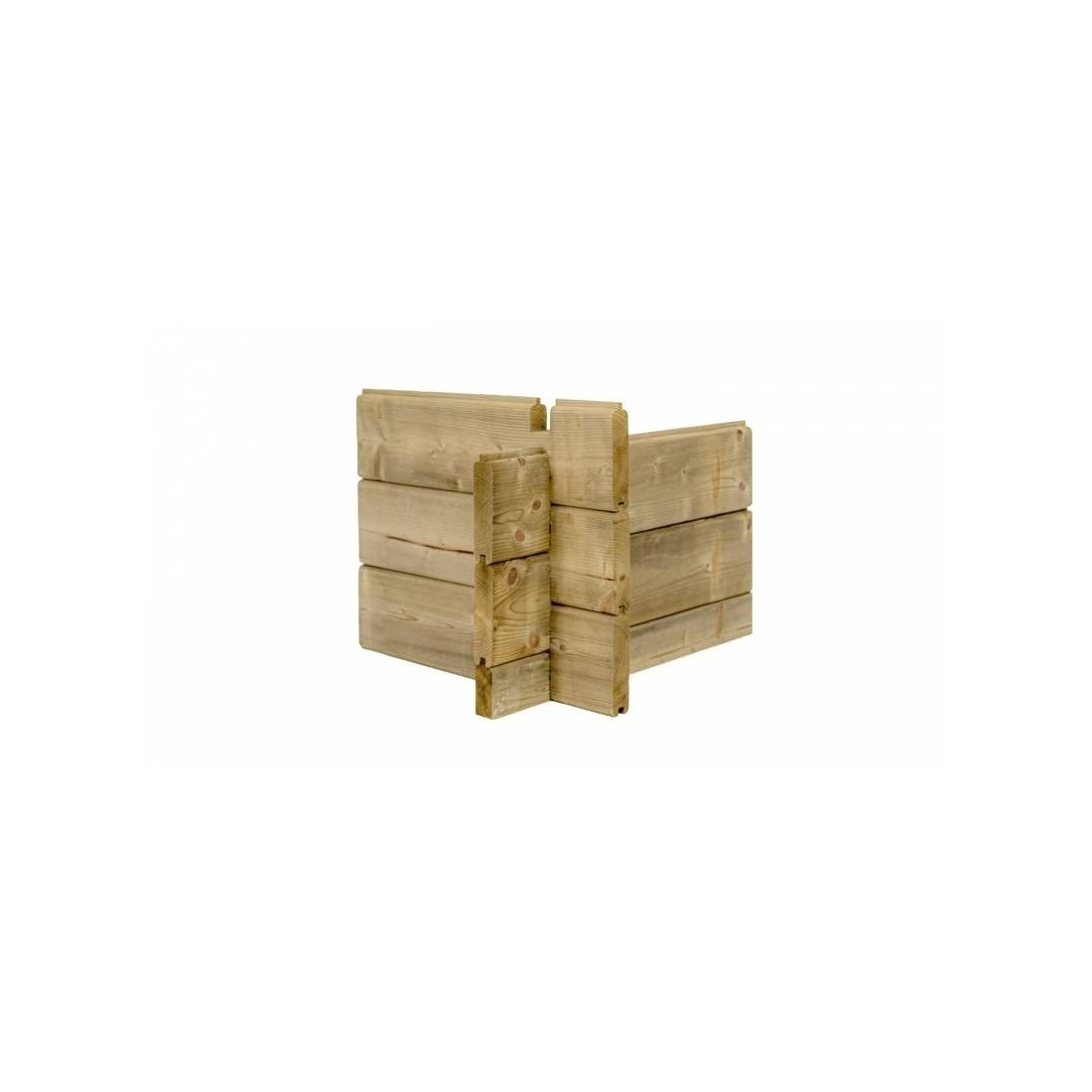 Altanka - Abri de jardin en bois - 12m2 - 4x3m - Traité - Ep. 28mm - Couleur: vert - DOM381 - ALTANKA - Image 6