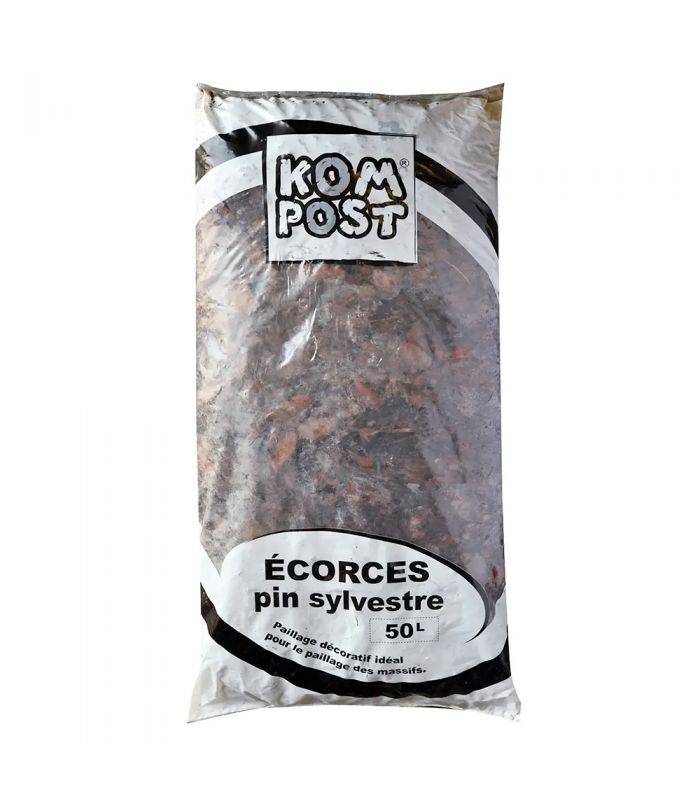 Paillage d'écorce de pin bio régulateur d'humidité 50L RACINE PRO186 - Image 1