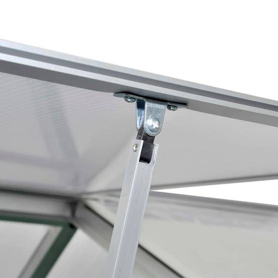 Serre Jardin Aluminium Polycarbonate Protection Plantes 3,46m² Transparente - ComfortXL Outdoor Living - Image 4