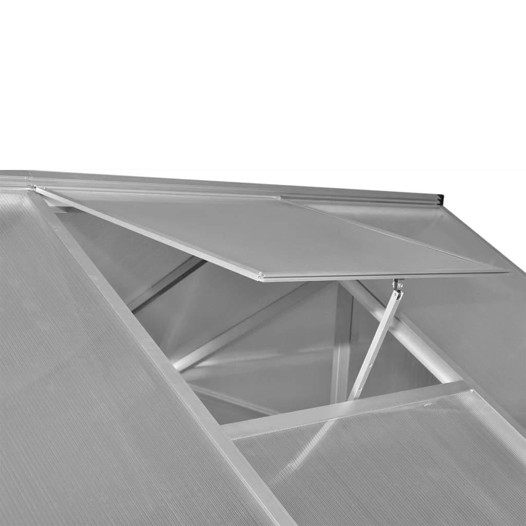 Serre Jardin Aluminium Polycarbonate Protection Plantes 3,46m² Transparente - ComfortXL Outdoor Living - Image 6