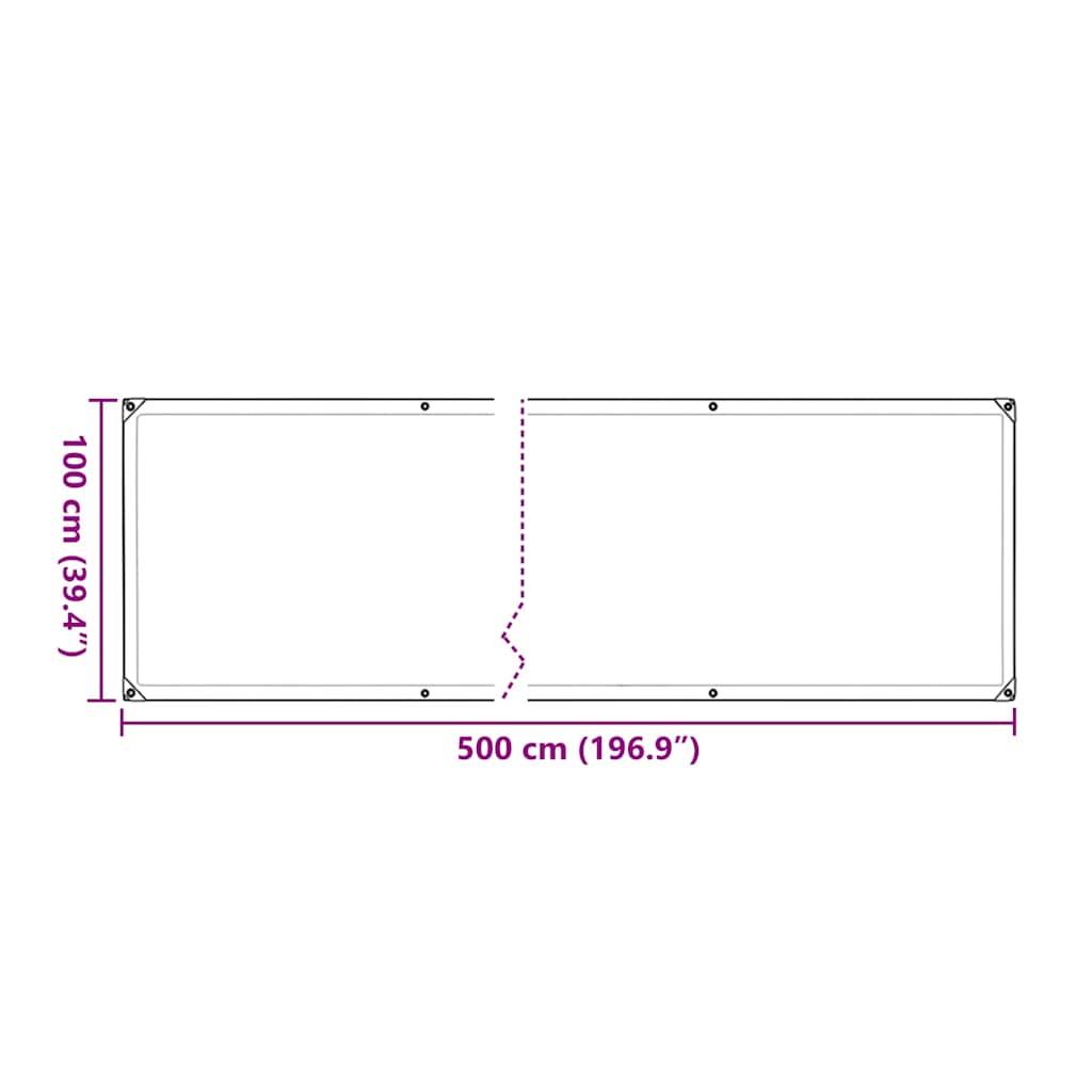 Vidaxl - Housse de protection plantes avec œillets 1x5 m polyéthylène vidaXL 3308680 - Image 3