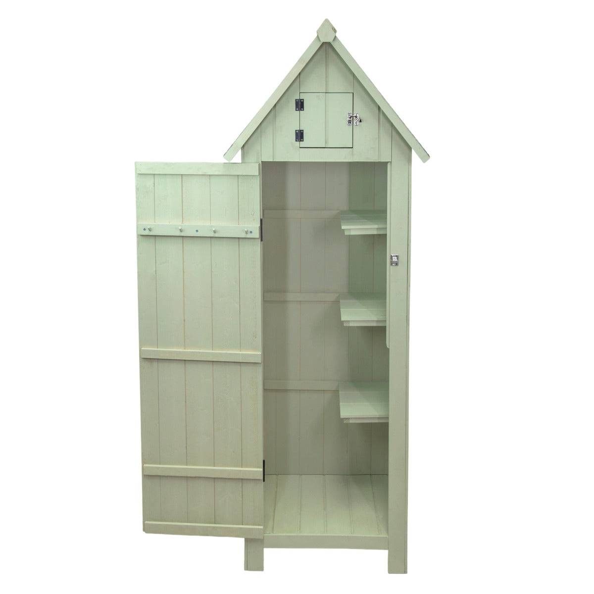 Monstershop - Abri de Jardin en Bois - Vert - Image 3