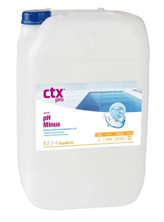 CTX-15 pH- (pH moins) Liquide - Dilué 20 L