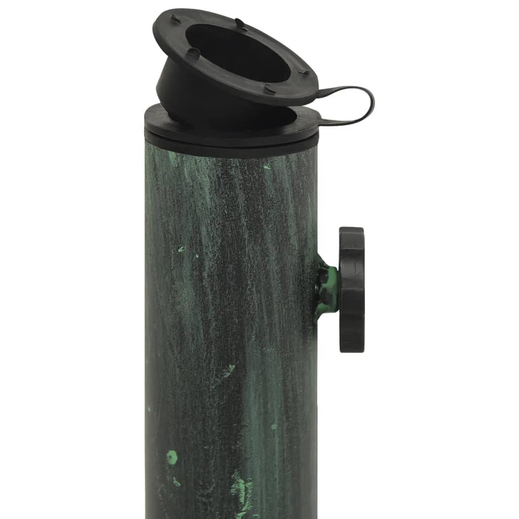 Socle de parasol - accessoire parasol Vert 44x44x31 cm Fonte - MEUBLE PRO-JU5540 - Image 6