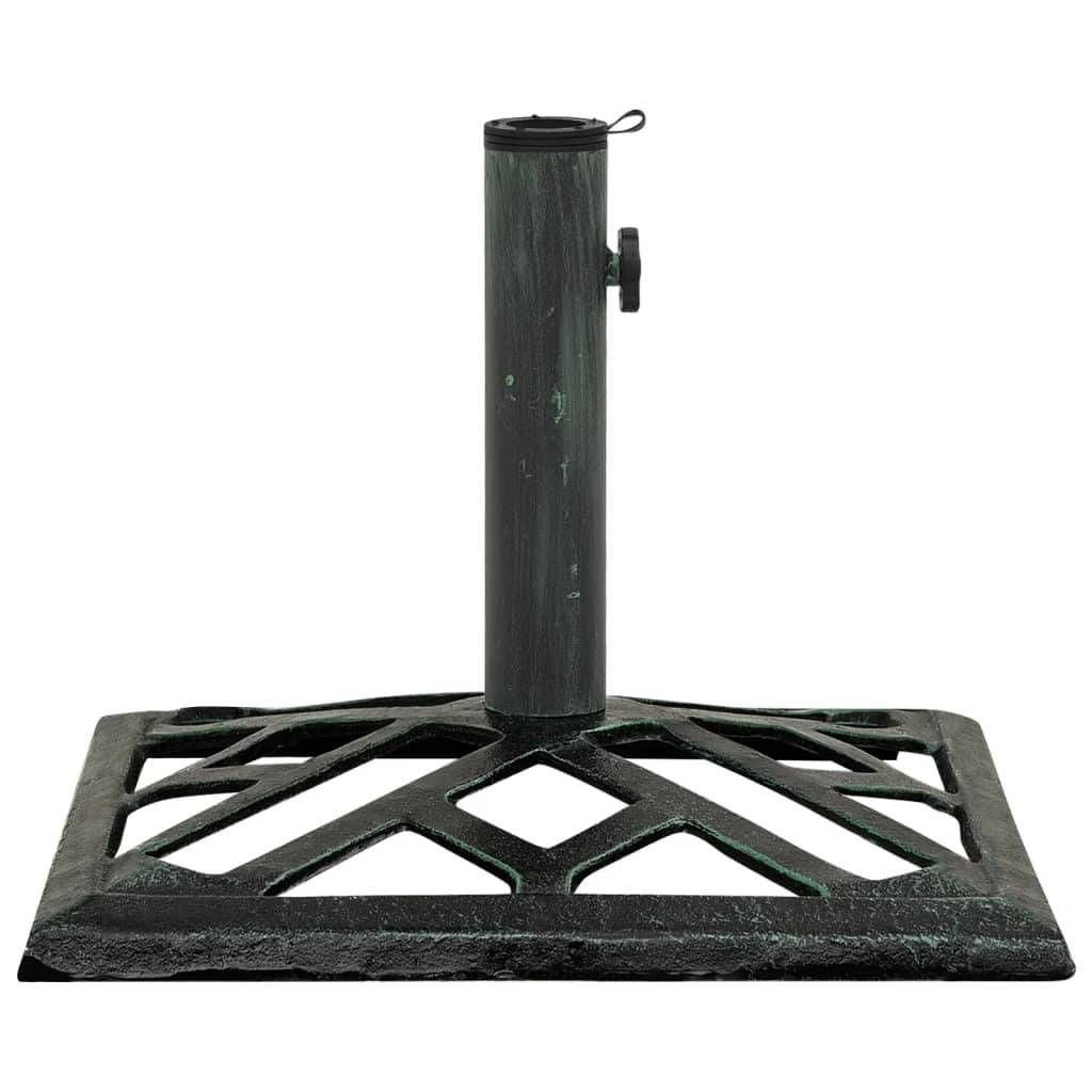 Socle de parasol - accessoire parasol Vert 44x44x31 cm Fonte - MEUBLE PRO-JU5540 - Image 2
