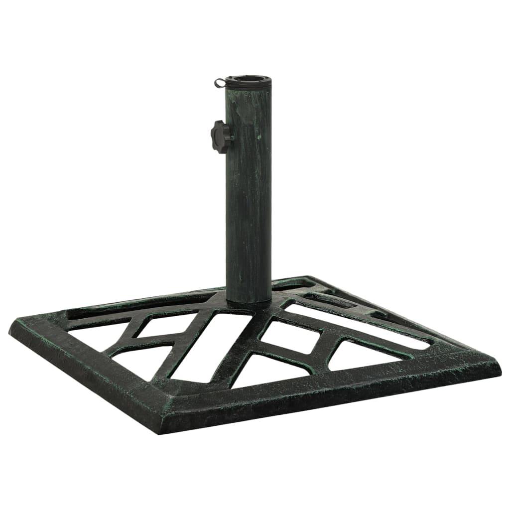 Socle de parasol - accessoire parasol Vert 44x44x31 cm Fonte - MEUBLE PRO-JU5540 - Image 1