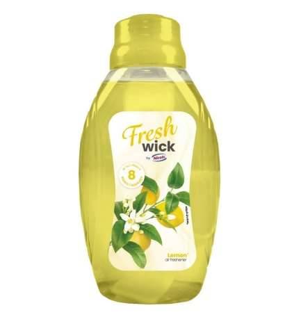 Desodorisant Flacon 2en 1 meche pro 375ml citron - Lot de 5 Colis de 12 - Prodifa