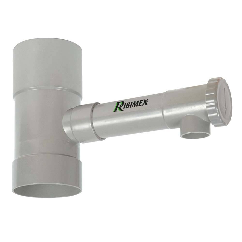 Ribimex - Récupérateur d'eau diamètre 80 mm avec robinet arrêt - Image 1