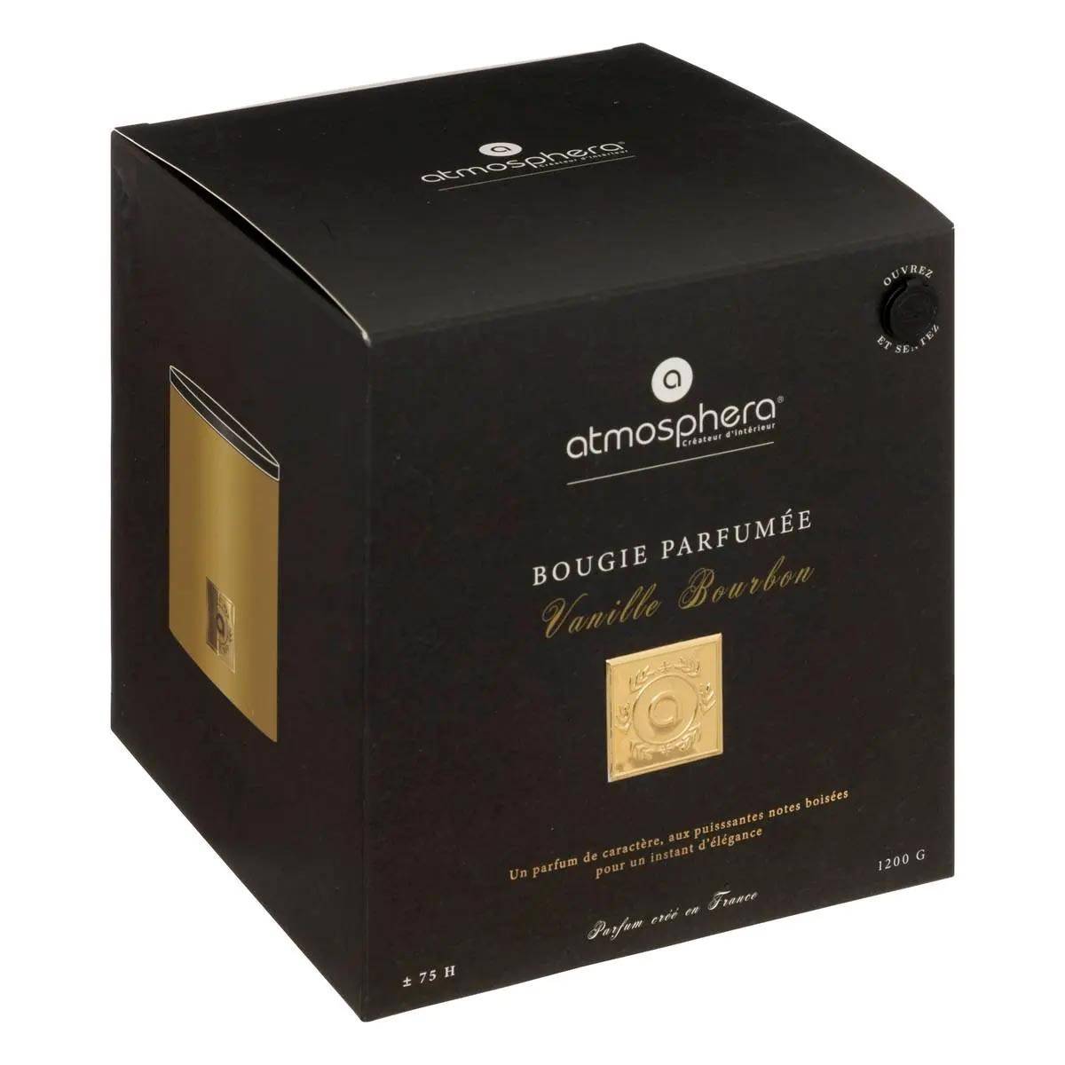 Bougie Parfumée Vanille bourbon 1200 G Pot en verre Ocre - Image 4