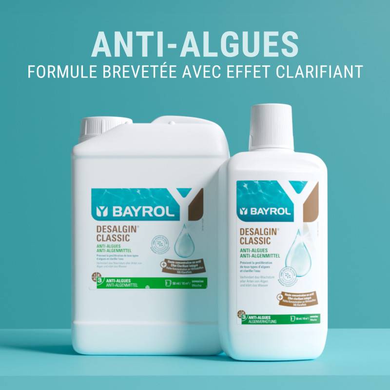 Anti-algues et clarifiant d'eau Bayrol Desalgin Classic - 1 litre - Image 7