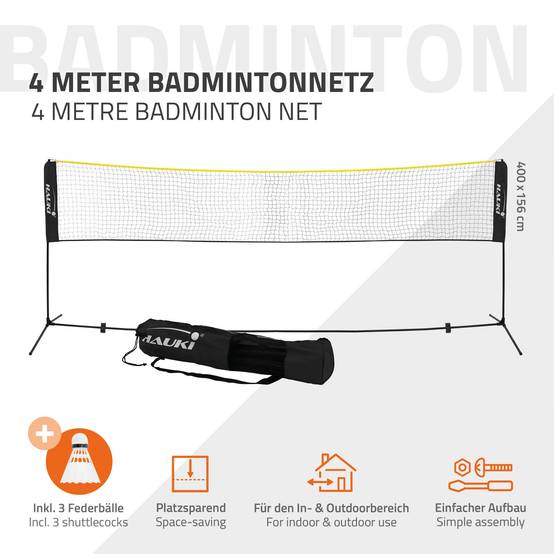 VIDAXL Filet de badminton jaune et noir 600x155 cm tissu PE VIDAXL Filet de badminton jaune et noir 600x155 cm tissu PE