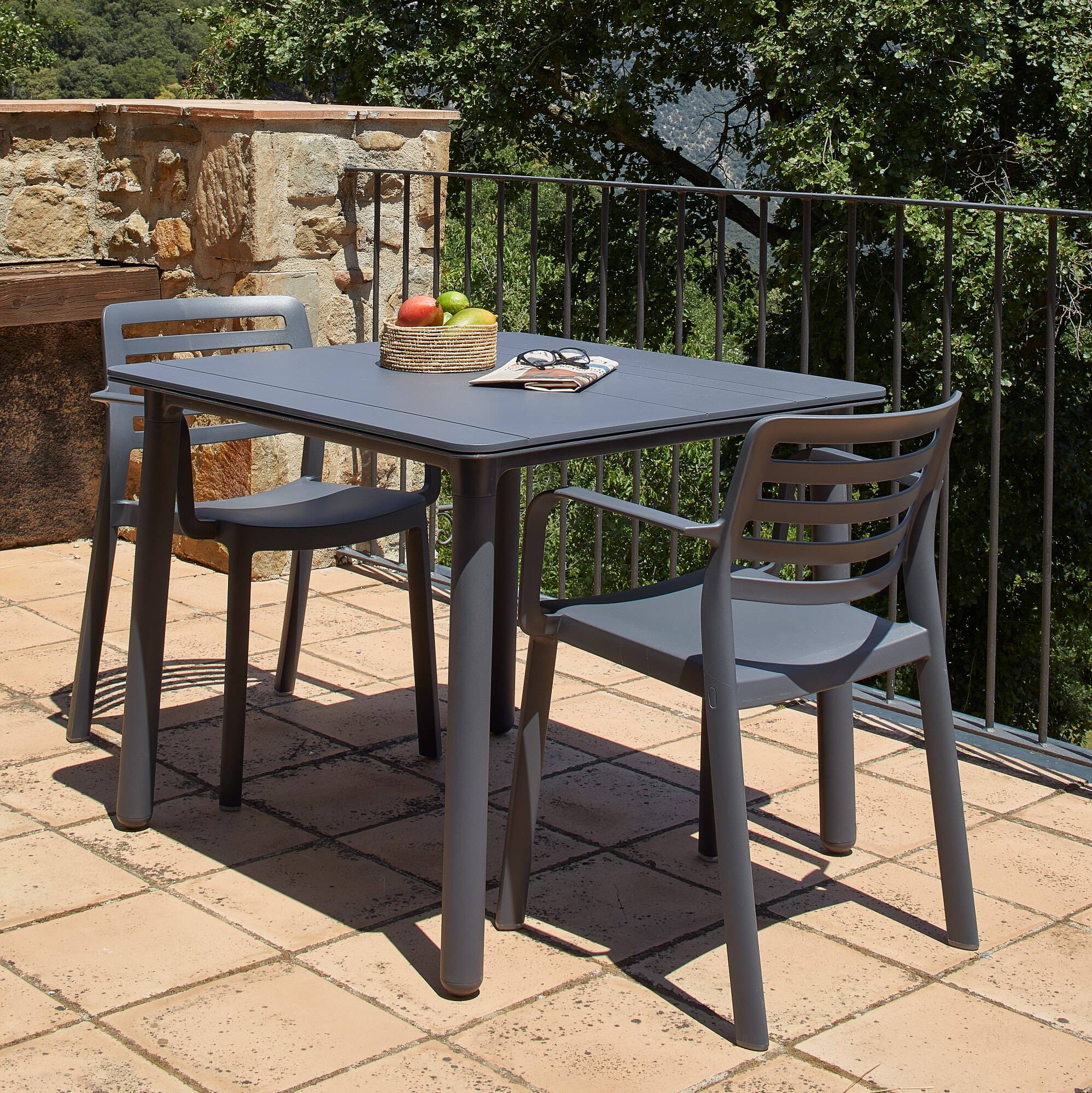 Garbar - Fauteuils Wind garbar plastique beige (Lot de 4) - Image 4