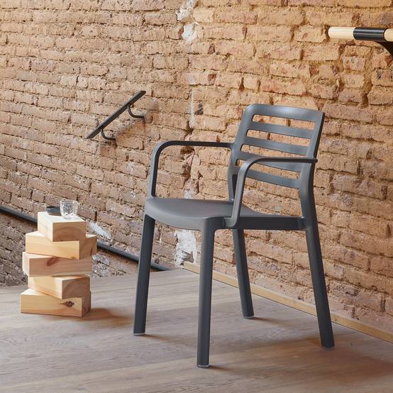 Garbar - Fauteuils Wind garbar plastique beige (Lot de 4) - Image 3
