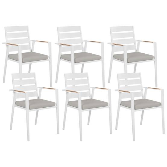 Chaise de jardin Aluminium Gris TAVIANO - Beliani - Image 1