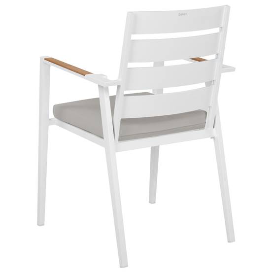 Chaise de jardin Aluminium Gris TAVIANO - Beliani - Image 6