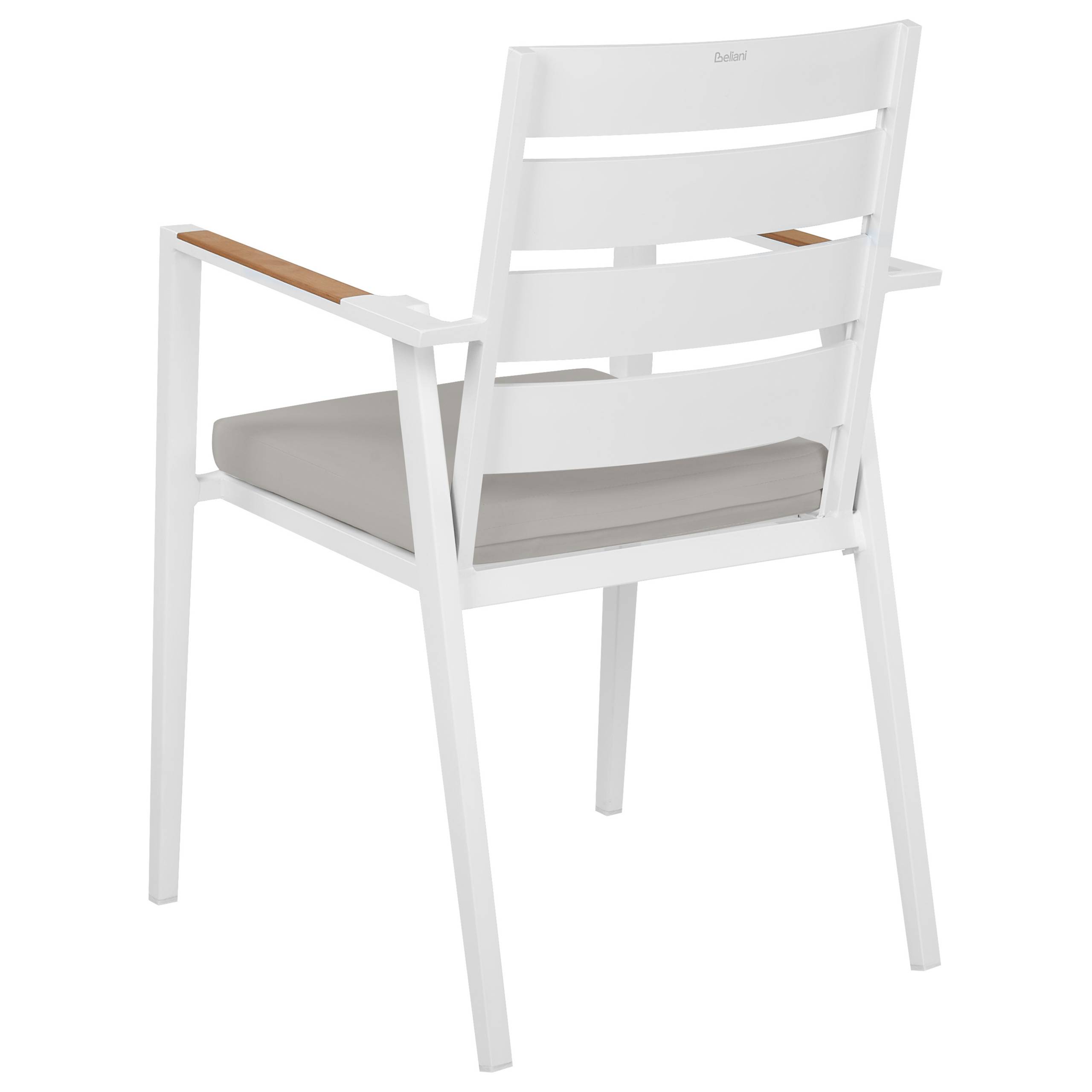Chaise de jardin Aluminium Gris TAVIANO - Beliani - Image 6