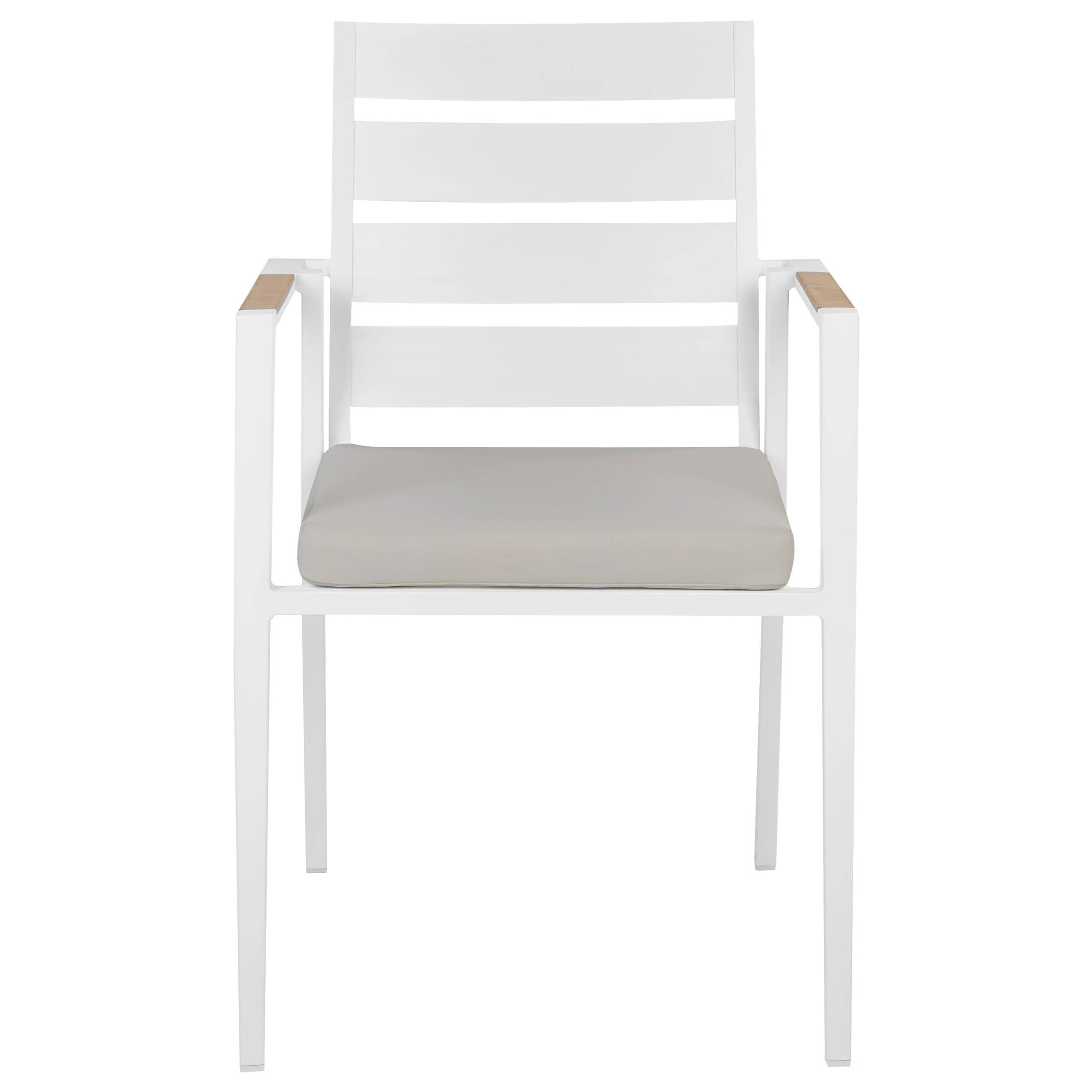 Chaise de jardin Aluminium Gris TAVIANO - Beliani - Image 5